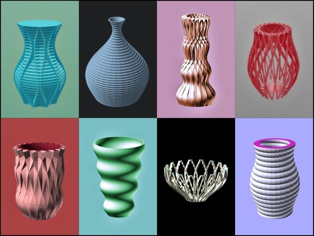 raisonnable des vases décor 3D print model - Mito3D