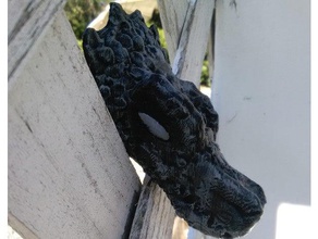 la cabeza del dragón trofeo a los animales bestia medieval 3d print model - Mito3D