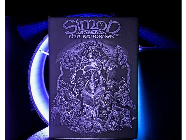 simon feiticeiro jogo de obras arte alta resolução lithophane 2d amiga cd32 commodore 3D print model - Mito3D