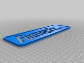fusion Herbst-logo video Spiele 3d print model - Mito3D