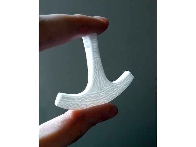 ukonvasara ukonkirves martillo hacha ukko la joyería el finlandés mito mitología neopagan ukonusko 3D print model - Mito3D