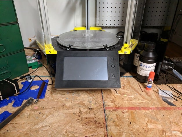 paneldue 7i mount rostock'ta max v2 3d yazıcı parçalar duet3d duetwifi 3D print model - Mito3D