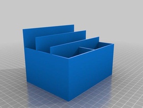 my customized remote holder 2 containers 3d print model - Mito3D