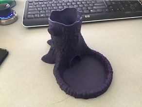 druidic dice tower tray repaired toys games 3d print model - Mito3D