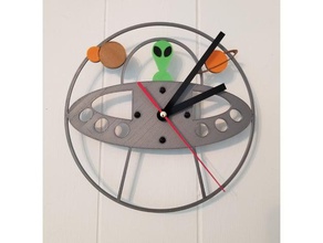 alien ufo clock remake alien clock ufo