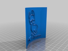el amor de alpacas 2d arte 3d print model - Mito3D