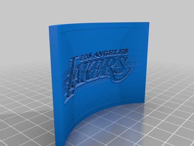 lakers lithophane 2d Kunst 3D print model - Mito3D