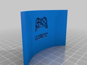 gamer lithophane 2d Kunst 3d print model - Mito3D