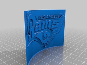 rams 2d art 3d print model - Mito3D
