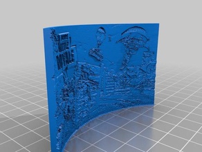 fortnite lithophane 2d l'art 3d print model - Mito3D