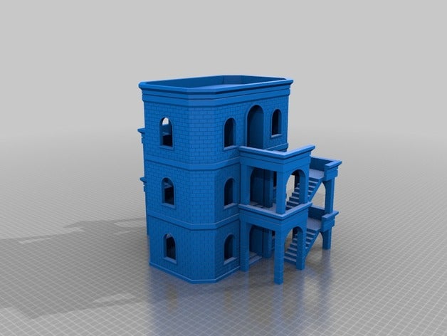 star wars legión edificio de apartamentos hobby terreno 3D print model - Mito3D