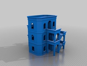 star wars legion apartment building hobby terrain 3d print model - Mito3D
