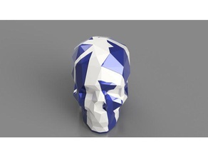 interlocking low poly skulls art customized figure figures figurine human skull lowpoly lowpolygon polygon multi-color multi-part nosupport no support needed puzzle statue test tolerance 3d print model - Mito3D