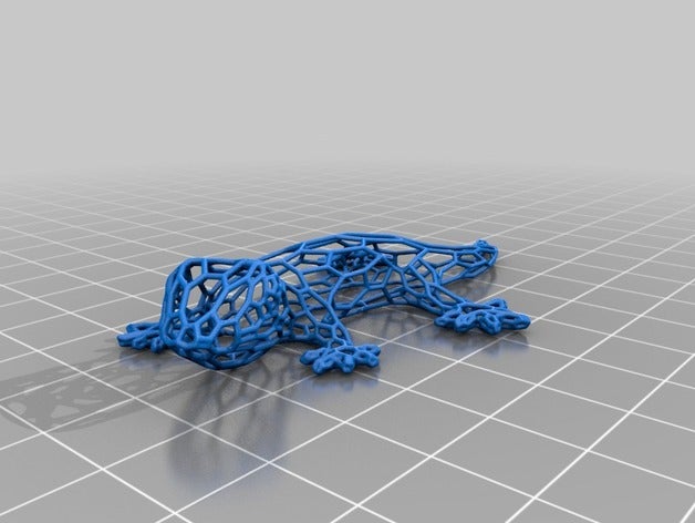 voronoi gecko animali impossibile 3D print model - Mito3D