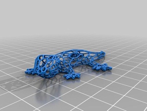 voronoi gecko hayvanlar imkansız 3d print model - Mito3D