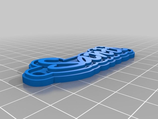 santi keychains customized 3D print model - Mito3D