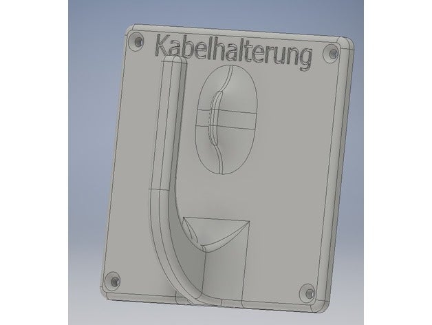 kabelhalterung hacken Kunst tools kabelhacken wandhalterung 3D print model - Mito3D