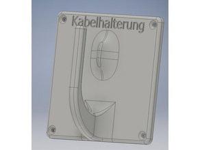 kabelhalterung hacken art tools kabelhacken wandhalterung 3d print model - Mito3D