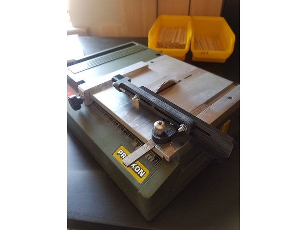 proxxon table saw miter gauge ks 230 machine tools blade cutter ks230 tablesaw tablesawgauge 3D print model - Mito3D