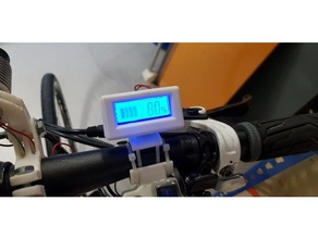 ebike indicador de bateria eletrônica medidor bicicleta montagem suporte para em elétrica 3d print model - Mito3D