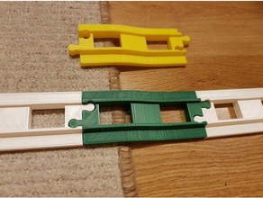 lego duplo train track straight carpet step +v2 construction toys 3d print model - Mito3D