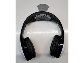 headphone wall holder 1 organization headphones hanger hook mount 3d print model - Mito3D