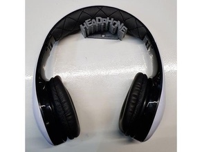 headphone wall holder 3 organization hanger hook mount 3d print model - Mito3D