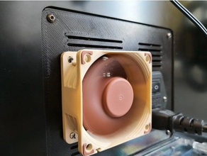 anycubic 4max Seite der Abdeckung 60mm Lüfter 3d Drucker Teile 3d print model - Mito3D