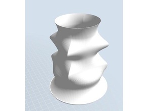 flower vase 2d art 3d print model - Mito3D