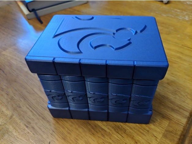 università di stato del kansas powercat scatola segreta i puzzle la chiave nascosta casella gioielli chiusa box 3D print model - Mito3D