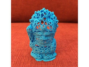 voronoi chefe asteca esculturas 3d 3d print model - Mito3D