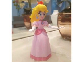 la princesa peach de mario juegos - multi-color personas figura acción nintendo el melocotón 3d print model - Mito3D
