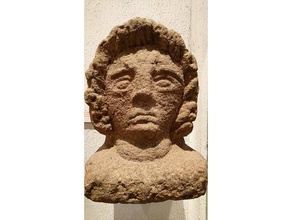 head attis caerleon national roman legionary museum scans replicas cult stone wales 3d print model - Mito3D