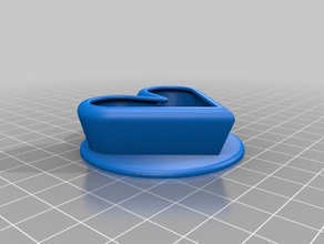 heart pull knob household 3d print model - Mito3D
