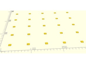 anpassbare mesh-bed-leveling-Kalibrierung Platte generator 3d drucken customizer printbed leveln Nivellierung 3d print model - Mito3D