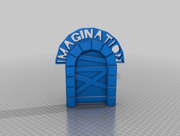 closed door imagination sculptures 3D print model - Mito3D