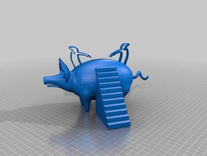 linea piggy heykeller 3d print model - Mito3D