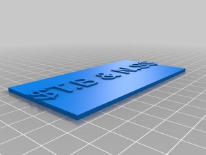 name plaque signs logos customized 3d print model - Mito3D