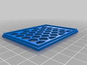 honeycomb-box platine 5x7cm - Elektronik pcb-Halter wemos 3d print model - Mito3D