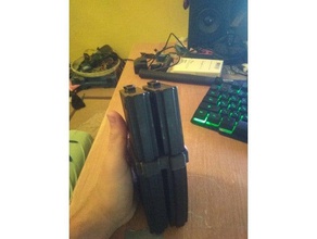 m4 coppia mag stanag hobby softair pistole m4a1 arma 3d print model - Mito3D