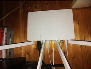 xiaomi mi router wifi 3 r3 fissaggio a parete computer titolare casa 3d print model - Mito3D