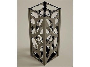 customizable voronoi pencil holder sculptures 3d container containers customizer style vase design mesh 3d print model - Mito3D