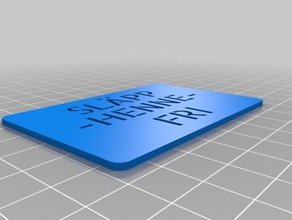 my customized tofs custom stencil parametric signs logos 3d print model - Mito3D