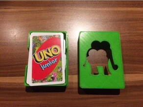 uno junior kartenbox cardbox - Spielzeug Spiel Zubehör 3d print model - Mito3D