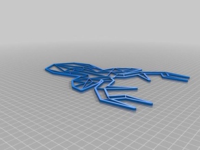 meine angepasste origami Hirsch Kopf Dekor 3d print model - Mito3D