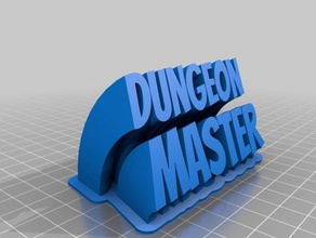 spazzare il dungeon master office su misura 3d print model - Mito3D