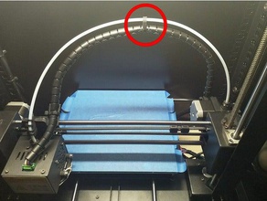 anycubic i3 mega cavo bowden clip parti guida 3d print model - Mito3D
