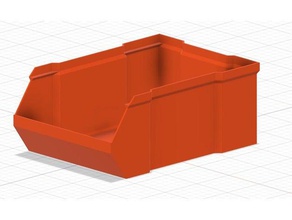 caja apilable v4 paramétricas contenedores 3d print model - Mito3D