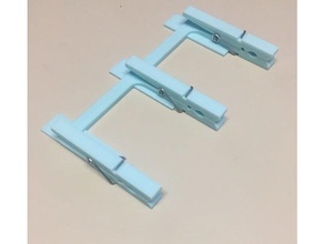 clothespin notebill holder organization clip 3d print model - Mito3D