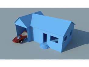 simples 164 casa brinquedo jogo acessórios 3d print model - Mito3D
